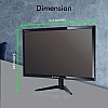 Zebronics Ea122 Led Monitor with Hd+ 1680X1050, 2000000:1 Contrast Ratio (Dynamic), 250Cd/M² Brightness (Max), Wall Mountable, Dual Input Hdmi & Vga, 16:10 Aspect Ratio, 16.7M Colors, Black