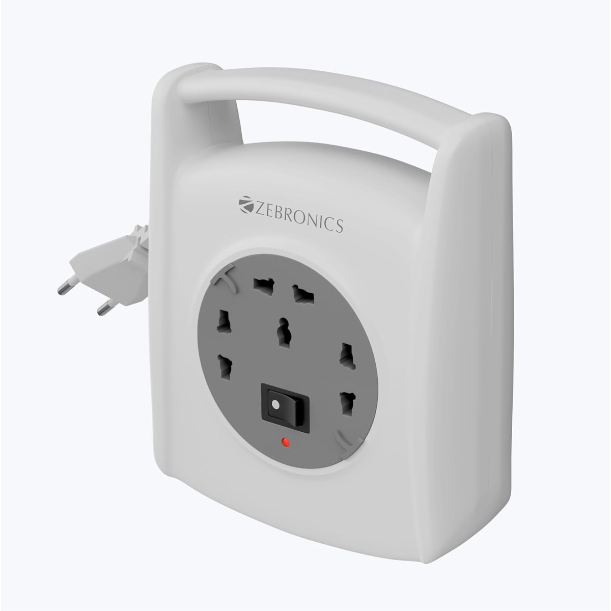 Zebronics Multi-Plug Power Extension Socket, 1500 Watts, 6 Amps, 3X Universal Socket, 8 Meter, Carry Handle, LED Indicator, On/Off Switch, for Office and Home Appliances (Power Block 138)