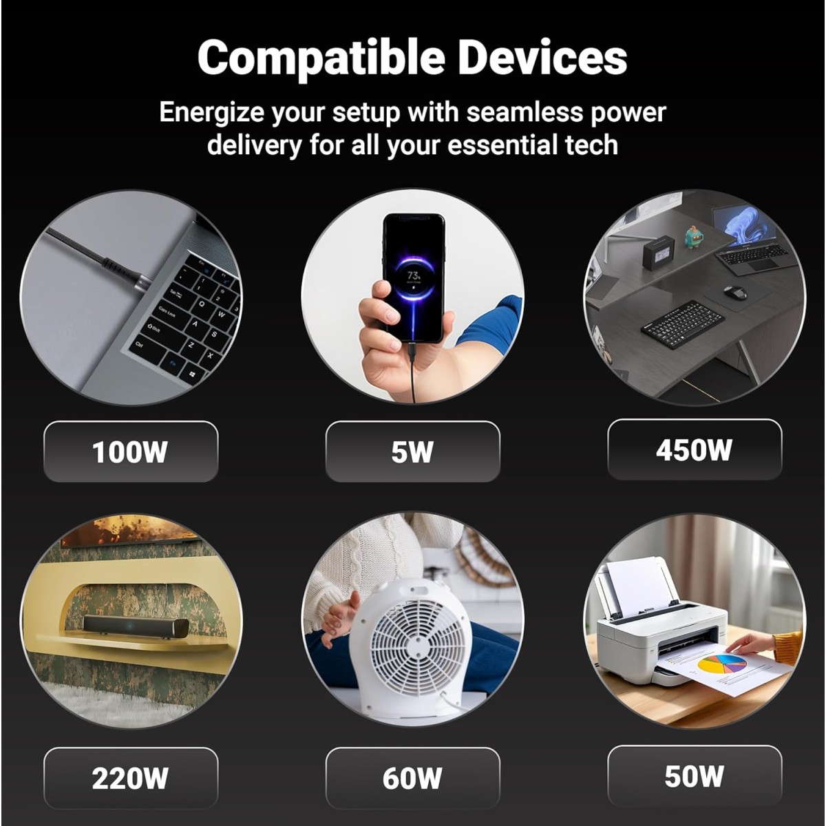 Zebronics Multi-Plug Power Extension Socket, 1500 Watts, 6 Amps, 3X Universal Socket, 8 Meter, Carry Handle, LED Indicator, On/Off Switch, for Office and Home Appliances (Power Block 138)