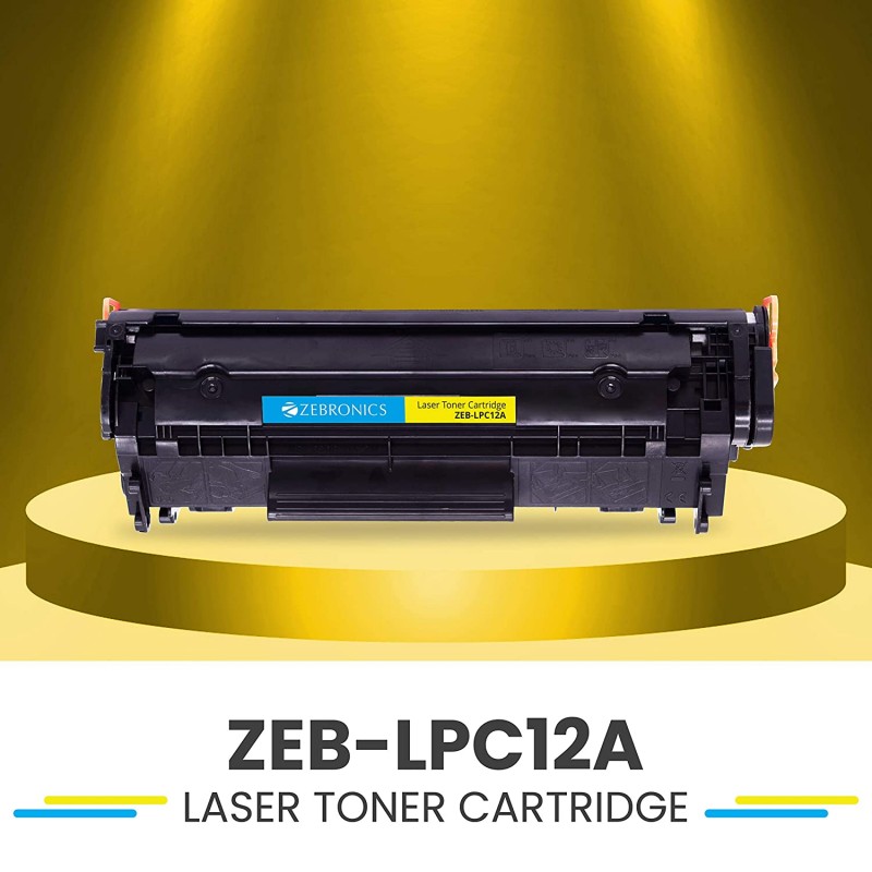 Zebronics ZEB-LPC12A Printer Cartridge for HP LJ 1010/ MFP/M1319f MFP, Canon LS LBP2900/2900B/3000