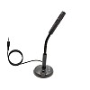 Zebronics ZEB-SM600 PRO Omnidirectional Desktop Microphone, 3.5mm Connector, Flexible Design, 2 Meter Braided Cable