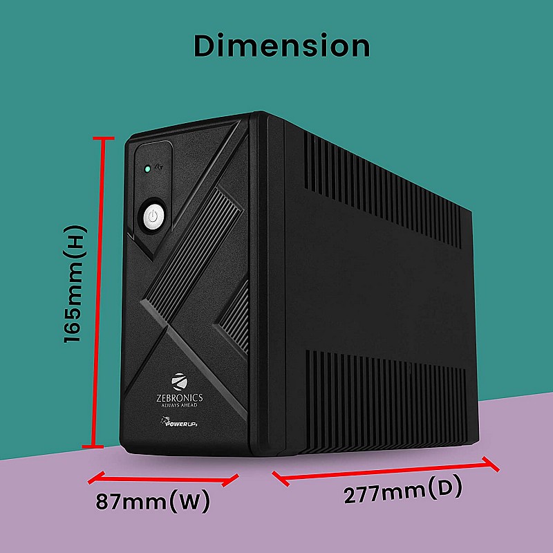 Zebronics ZEB-U775 Power Supply UPS (Black)