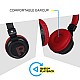 Zebronics Zeb-Bang Bluetooth Wireless Over Ear Headphones with Mic (Orange)