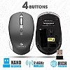 Zebronics Zeb-Companion 500 2.4GHz Wireless Keyboard & Mouse Combo, USB Nano Receiver, Chiclet Keys, Ultra Silent, Power On/Off Switch