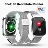 Zebronics Zeb-FIT5220CH Limited Edition Smart Fitness Watch IP68 Water Proof, 8 Sports Mode(Silver Rim + Metal Strap)