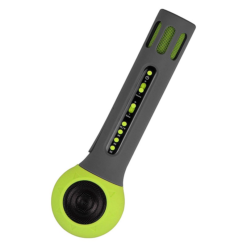 Zebronics Zeb-Fun 3 W Karaoke Mic Comes with Bluetooth Supporting Speaker, mSD Card, AUX and Media Control(Green)