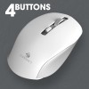 Zebronics Zeb-Jaguar Wireless Mouse, 2.4GHz with USB Nano Receiver,(White+Grey)