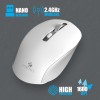 Zebronics Zeb-Jaguar Wireless Mouse, 2.4GHz with USB Nano Receiver,(White+Grey)