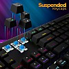 Zebronics Zeb-Max Pro Mechanical Gaming Full Size Keyboard, Suspended Keycaps, 18 RGB Light Modes (Gold Plated USB, Braided Cable)