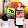 Zebronics Zeb-Smart CAM 102 Smart WiFi PTZ Indoor Camera with Motion Detection Day Night Mode Micro SD Card Slot 2 Way Audio for Home Office-Shop