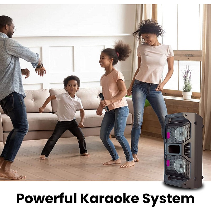 Zebronics Zeb-Space Deck PRO Wireless Bluetooth 40W Boombox Party Portable Speaker Supporting LED Display Remote Control.