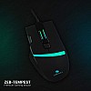 Zebronics Zeb Tempest - Premium USB Gaming Mouse with 7 Buttons, Upto 3200 DPI, RGB LED Modes and 1.8 Metre Braided Cable