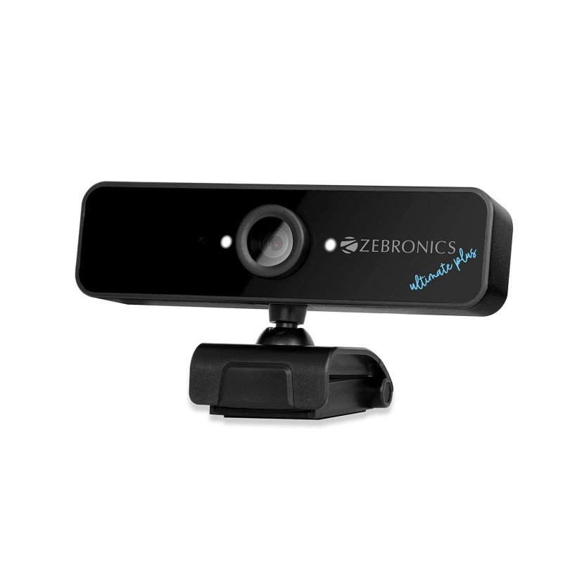 Zebronics Zeb-Ultimate Pro (Full HD) 1080p/30fps Webcam with 5P Lens, Built-in Mic, Auto White Balance, Night Vision, Manual Switch for LED (Black) Zebronics Zeb-Ultimate Pro (Full HD) 1080p/30fps Webcam with 5P Lens, Built-in Mic, Auto White Balance, Night Vision, Manual Switch for LED (Black)