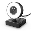 Zinq Auto Focus Full HD 1080P 2.1 Megapixel 30 FPS Ring Light Web Camera with Built-in Mic for PC/Mac/Laptop Video Calling (Black, ZQ-1080RL)