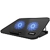 Zinq  Cool Slate Dual Fan Cooling Pad for Notebook/Laptop with Dual USB Port(Black)