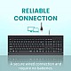 Zinq Technologies ZQ-1133 Full-Size Wired Keyboard with 104 Keys 3 LED Lights and 1.5m Cable Black