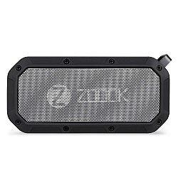 Zoook Bass Warrior Bluetooth Speaker 5 Watts with 1200Mah Battery/USB Out for Mobile Charging/Deep Bass/52 mm Drivers/Handsfree Calling/Water Proof/Outdoor/Party Speaker/Rugged Bass radiators (Black)