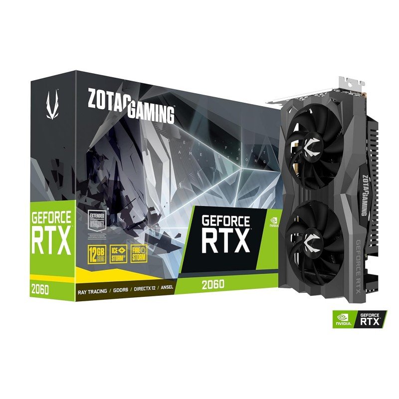 Zotac Gaming GeForce RTX 2060 PCI_E_X4, GDDR6 Twin Fan 12GB Zotac Gaming GeForce RTX 2060 PCI_E_X4, GDDR6 Twin Fan 12GB
