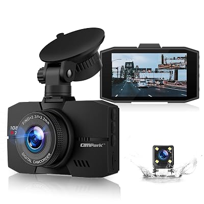 DC02 Dash Cam Front and Rear Full HD Dual Camera for Cars with 3 Inches(7.6cm) Screen Night Vision 170° Loop Recording Parking Mode