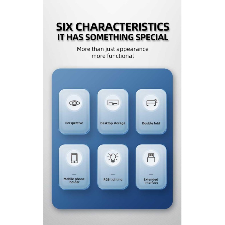 acer Ergo Multifunction Monitor & Laptop Stand Featuring RGB Lighting and a 4-Port USB Hub with Aluminum Multi Keyboard Storage Space Bar, Suitable for Both Office and Home Environments (White)