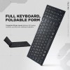 acer Fold Max | 99 Keys Full-Size Foldable Bluetooth Keyboard | BT 5.0 | Rechargeable 180mAh Battery | USB-C Fast Charging | 51H Use | Portable ABS Build | Black | Windows/Mac/Android Compatible