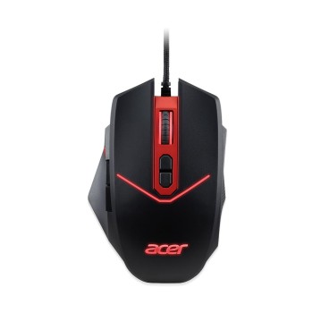acer Nitro Ergo-Comfort Wired Optical Gaming Mouse II (4200 DPI/8 Buttons/RGB: 6 Color LED backlight/PAW3325 Sensor/Polling Rate 1MS/1000Hz) NMW120, Black