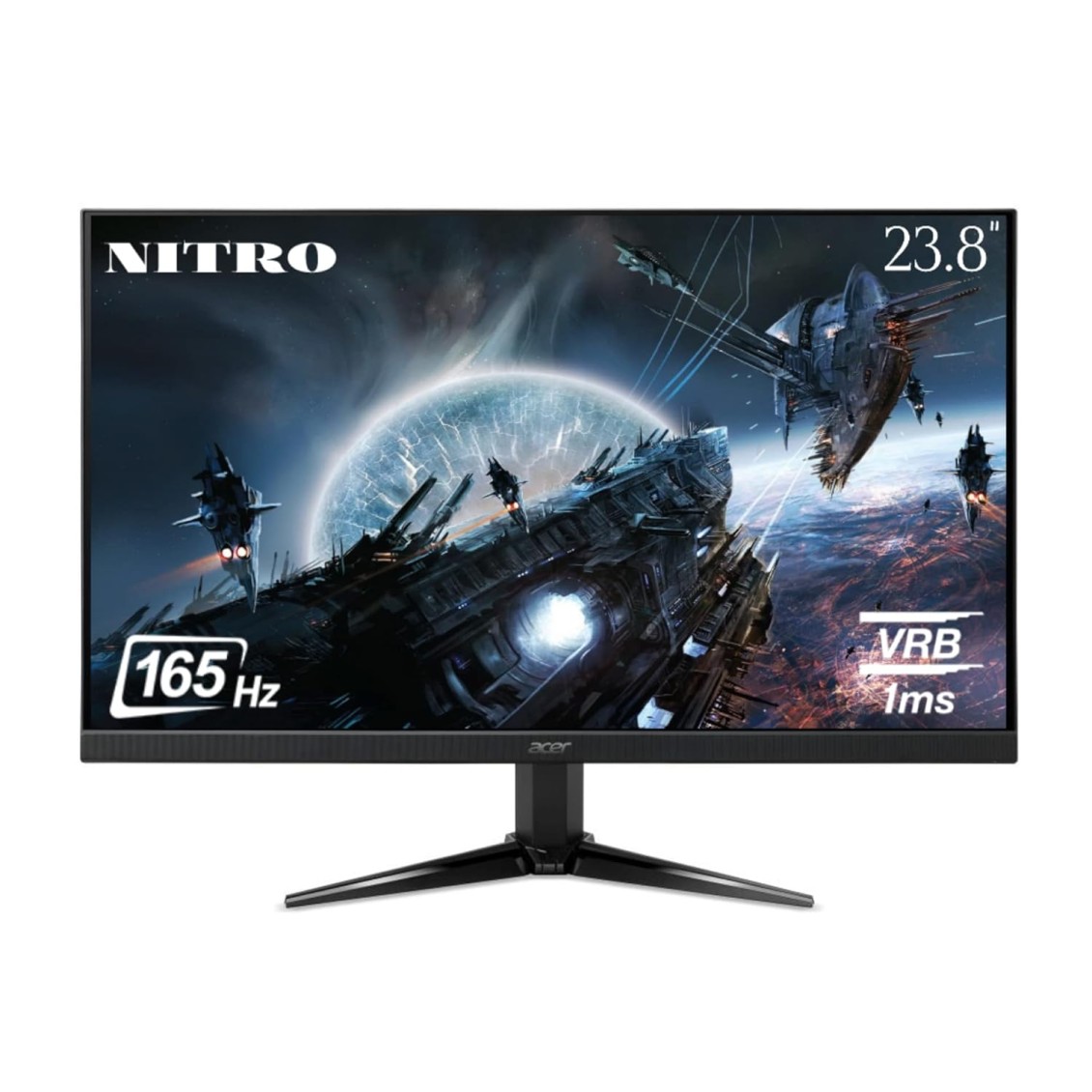 acer Nitro Qg221Q 21.5 Inch (54.61 cm) Led 1920 X 1080 Pixels Full Hd Gaming Monitor I Va Panel I 1 Ms Response, 75 Hz Refresh Rate I 250 Nits Brightness I AMD Free Sync I Eye Care Features (Black)