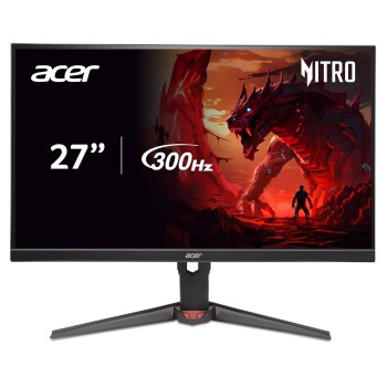 acer Nitro XV272U F3 27 inch IPS WQHD 2560x1440 Gaming Backlight LED LCD Monitor I Rapid 300Hz Refresh, 0.5ms Response I HDR 400 I AMD FreeSync Premium I Zero Bright Dot Policy I Ergostand I Eye Care