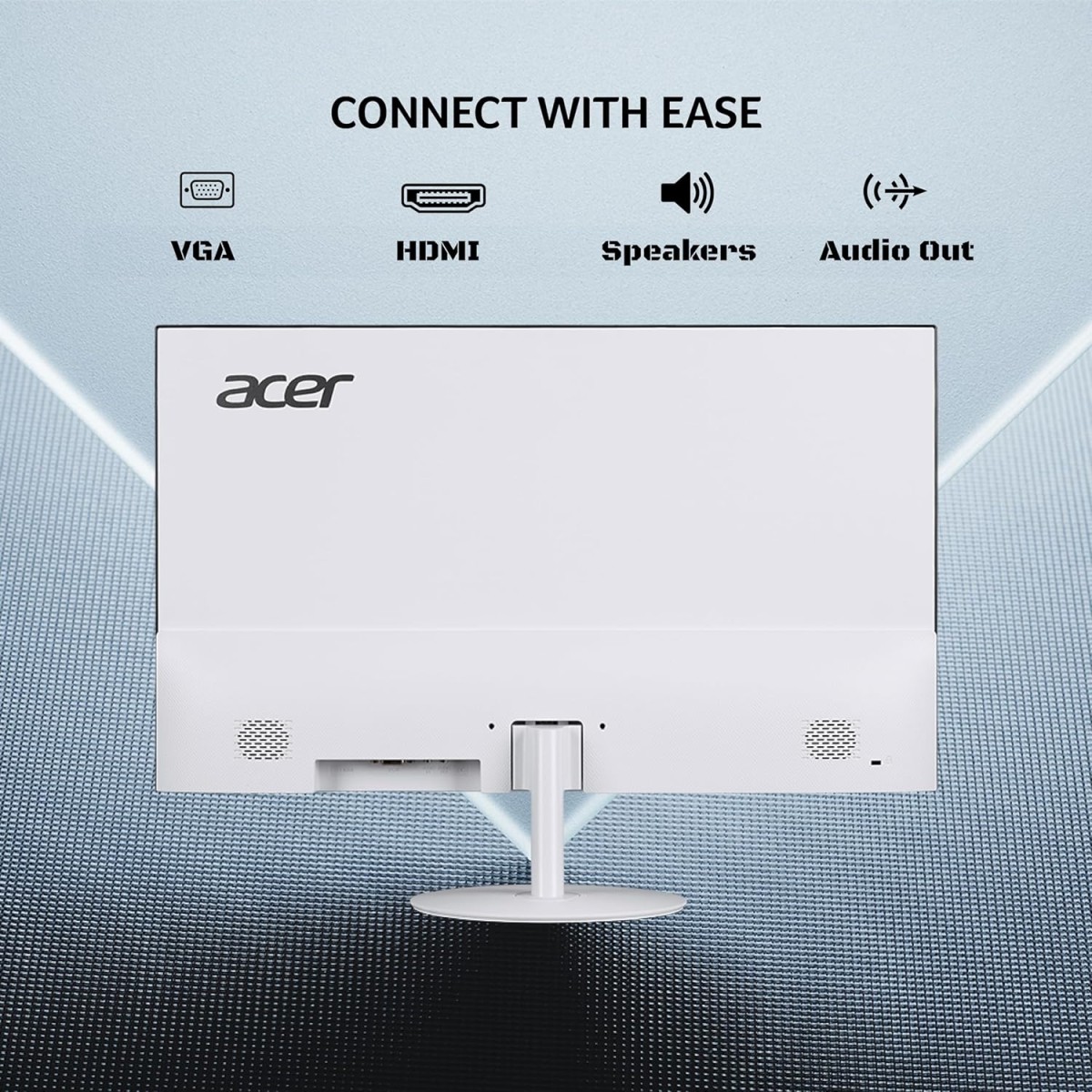acer SA222Q 21.5 Inch Full HD IPS Ultra Slim (7.2mm Thick) Backlight LED LCD Monitor I Zero Frame I 100Hz Refresh I 1 MS VRB I AMD Free Sync I 1xHDMI 1xVGA I Eye Care Features I Tilt Option I White
