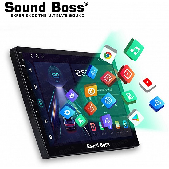 Sound Boss Androidify 3rd Generation Bass Blaster 9' Inch QLED Android Car-Play (2GB/64GB) Car Stereo