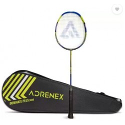 Adrenex Dominate Plus 3000 Graphite Multicolor Strung Badminton Racquet (Single)