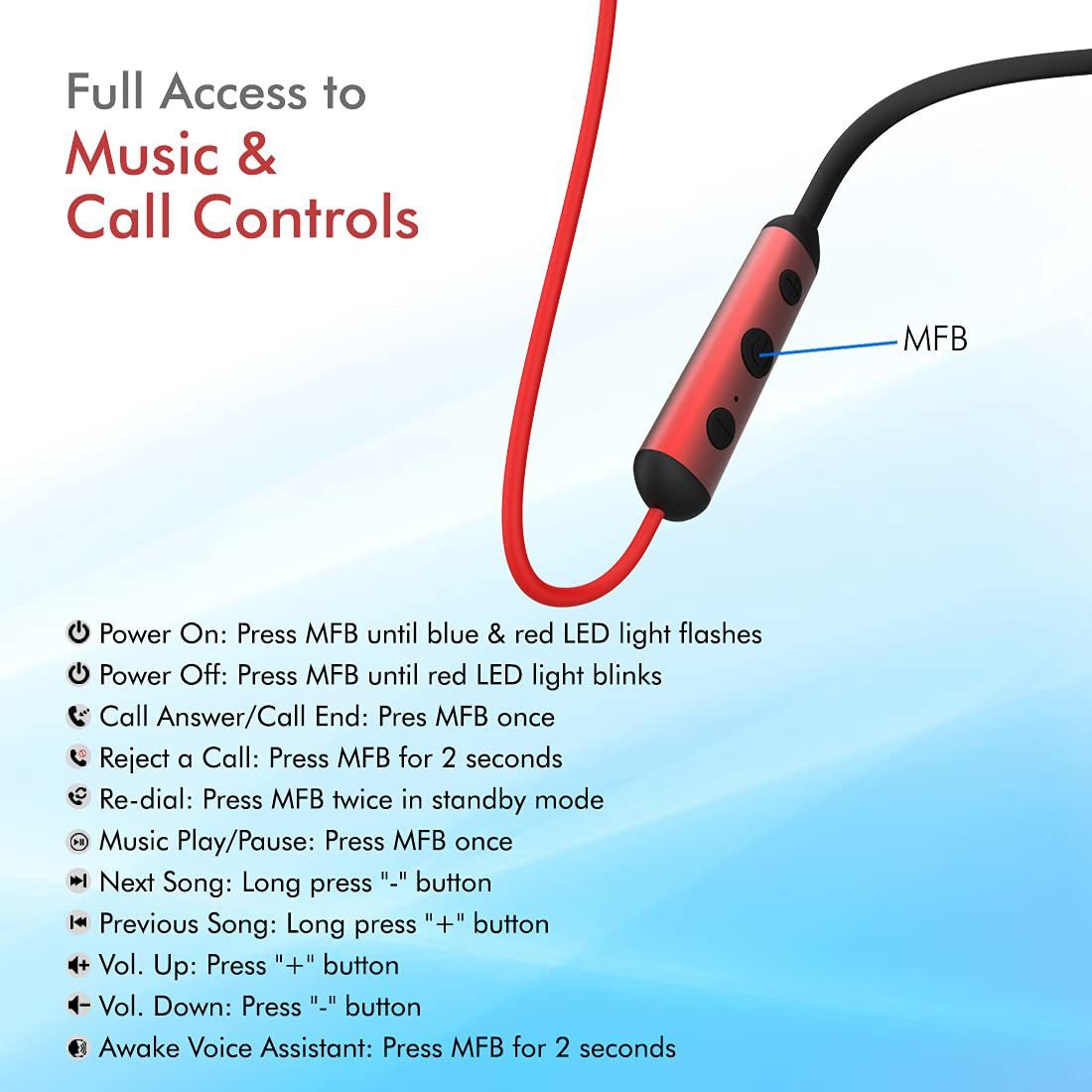 pTron Tangent Plus V2 with 18Hrs Playback & Type-C Fast Charging, Bluetooth 5.0 Wireless Headphones