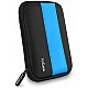 AirCase External Hard Drive Case for 2.5-Inch Hard Drive Black Blue