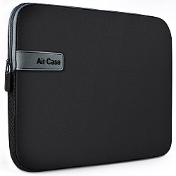 AirCase Laptop Bag Sleeve Case Cover for 14.1 inch Laptop MacBook, Protective Neoprene Black-