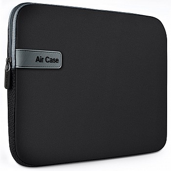 AirCase Laptop Bag Sleeve Case Cover for 14.1 inch Laptop MacBook, Protective Neoprene Black-