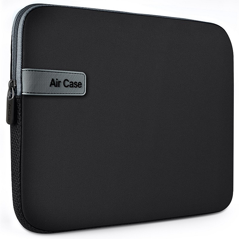 AirCase Laptop Bag Sleeve Case Cover for 14.1 inch Laptop MacBook, Protective Neoprene Black-