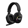 Wings Vader 350 Gaming Headphone with 50 mm Drivers, Extra Soft Earmuff Black