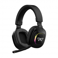 Wings Vader 350 Gaming Headphone with 50 mm Drivers, Extra Soft Earmuff Black