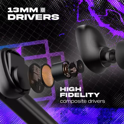 WINGS Phantom 800 Low Latency Earbuds with Game mode, 50 hrs Playtime App Support Bluetooth Gaming Headset (White, In the Ear) WINGS Phantom 800 Low Latency Earbuds with Game mode, 50 hrs Playtime App Support Bluetooth Gaming Headset (White, In the Ear)