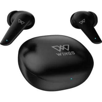 WINGS Flobuds 100 Smart ENC Ergonomic Case Bluetooth Headset (Black, True Wireless) WINGS Flobuds 100 Smart ENC Ergonomic Case Bluetooth Headset (Black, True Wireless)