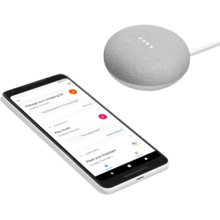 Google home mini with google assistant smart speaker chalk Google home mini with google assistant smart speaker chalk