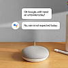 Google home mini with google assistant smart speaker chalk