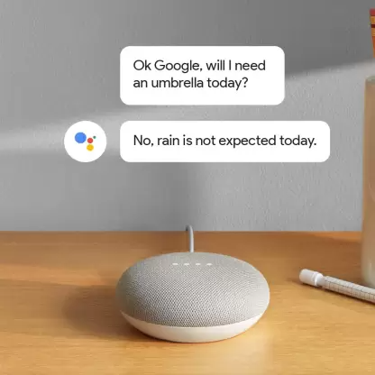 Google home mini with google assistant smart speaker chalk Google home mini with google assistant smart speaker chalk