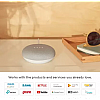 Google home mini with google assistant smart speaker chalk