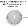 Google home mini with google assistant smart speaker chalk