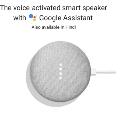 Google home mini with google assistant smart speaker chalk Google home mini with google assistant smart speaker chalk