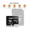 amazon basics 128Gb Microsdxc Memory Card with Full Size Adapter, 100Mb/S, U3