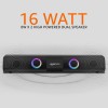 AmazonBasics amazon basics 16W Bluetooth Soundbar Speaker with 2000mAh Battery | BT v5.3 | Aux/USB Port | RGB Party Lights AmazonBasics amazon basics 16W Bluetooth Soundbar Speaker with 2000mAh Battery | BT v5.3 | Aux/USB Port | RGB Party Lights