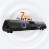 AmazonBasics amazon basics 16W Bluetooth Soundbar Speaker with 2000mAh Battery | BT v5.3 | Aux/USB Port | RGB Party Lights AmazonBasics amazon basics 16W Bluetooth Soundbar Speaker with 2000mAh Battery | BT v5.3 | Aux/USB Port | RGB Party Lights