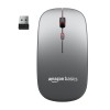 amazon basics 2.4GHz Wireless + Bluetooth 5.1 Mouse, Multi-Device Dual Mode Slim Rechargeable Silent Click Buttons Wireless Bluetooth Mouse, 3 Adjustable DPI